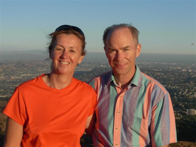 Kathy M and Jay on Mt. Hollywood